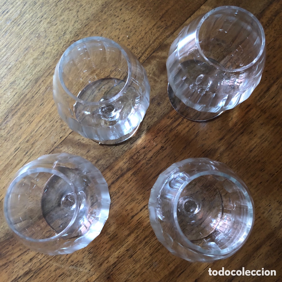 Antig&uuml;edades: 4 COPAS DE CRISTAL ANTIGUOS - Foto 10