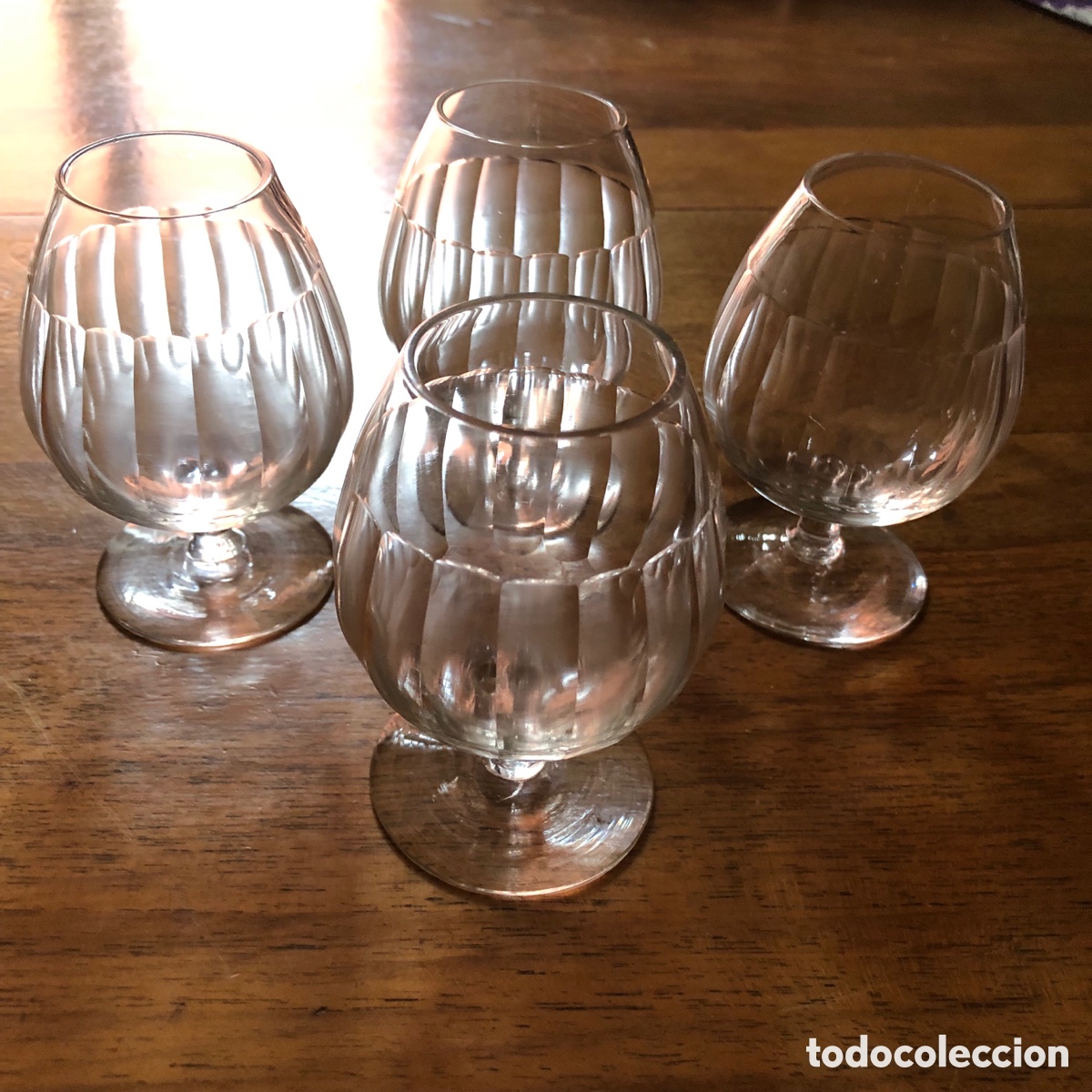 Antig&uuml;edades: 4 COPAS DE CRISTAL ANTIGUOS - Foto 11