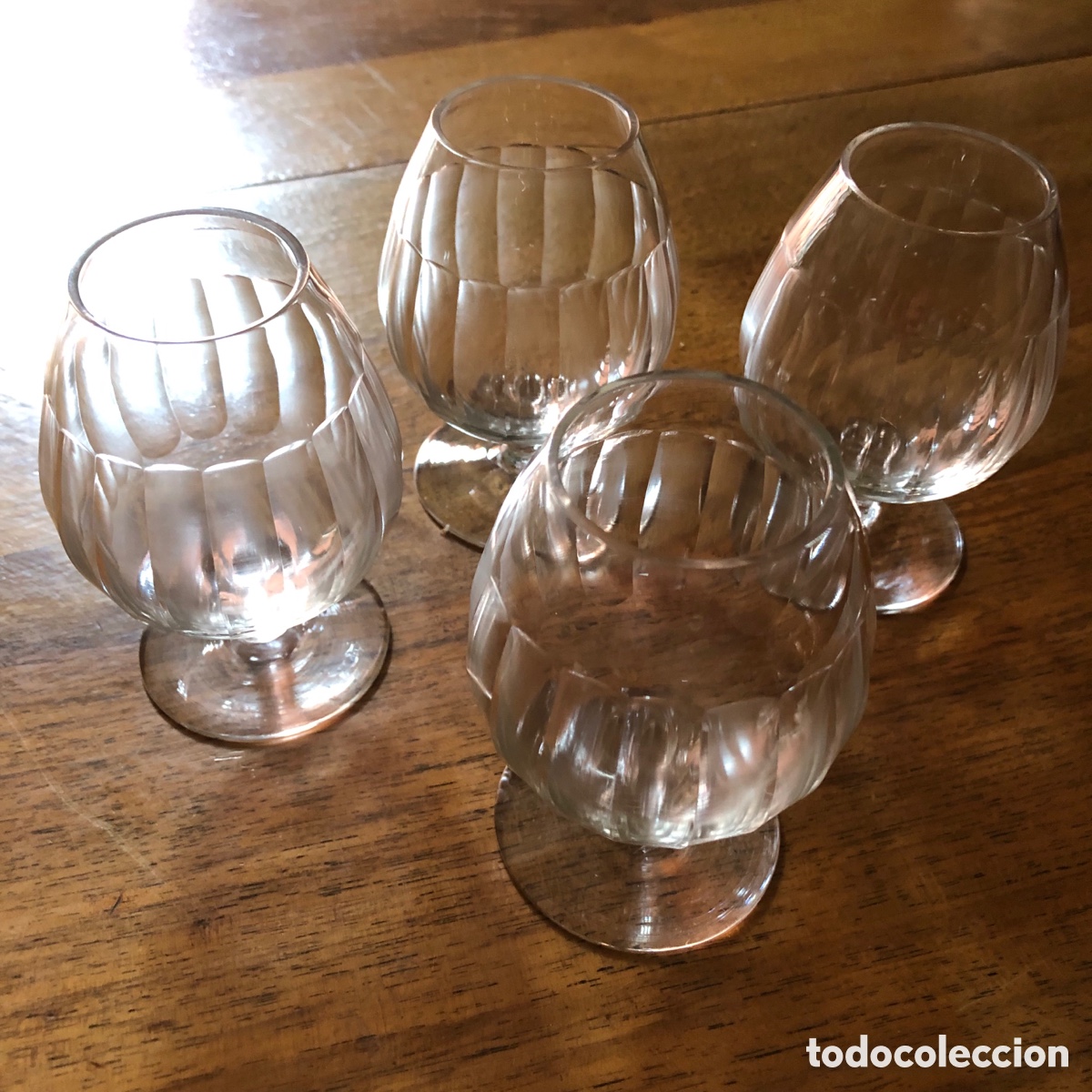Antig&uuml;edades: 4 COPAS DE CRISTAL ANTIGUOS - Foto 12