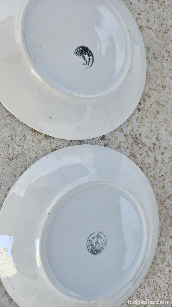 Antig&uuml;edades: parejas de platos peque&ntilde;os pickma - Foto 2