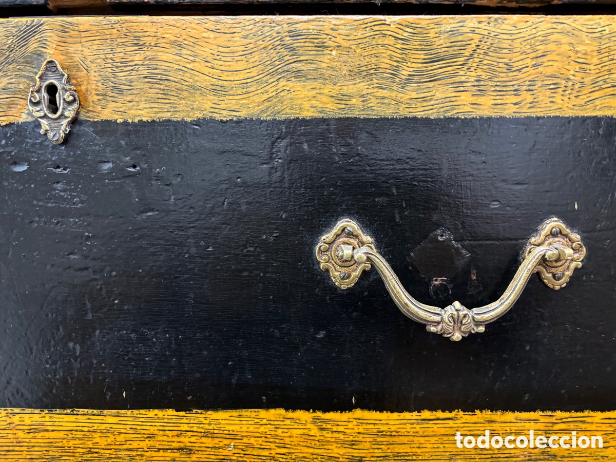 Antig&uuml;edades: Bur&oacute; policromado S XIX - Foto 2