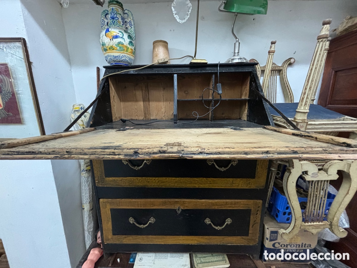 Antig&uuml;edades: Bur&oacute; policromado S XIX - Foto 3