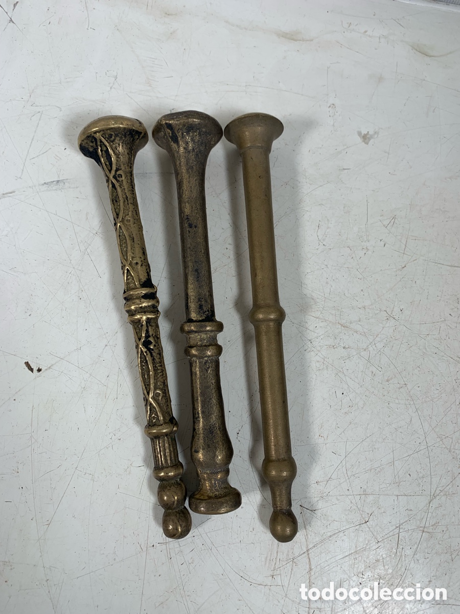 Antig&uuml;edades: 01_Manos mazos de almirez bronce - Foto 2