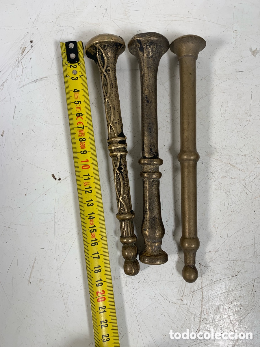 Antig&uuml;edades: 01_Manos mazos de almirez bronce - Foto 3