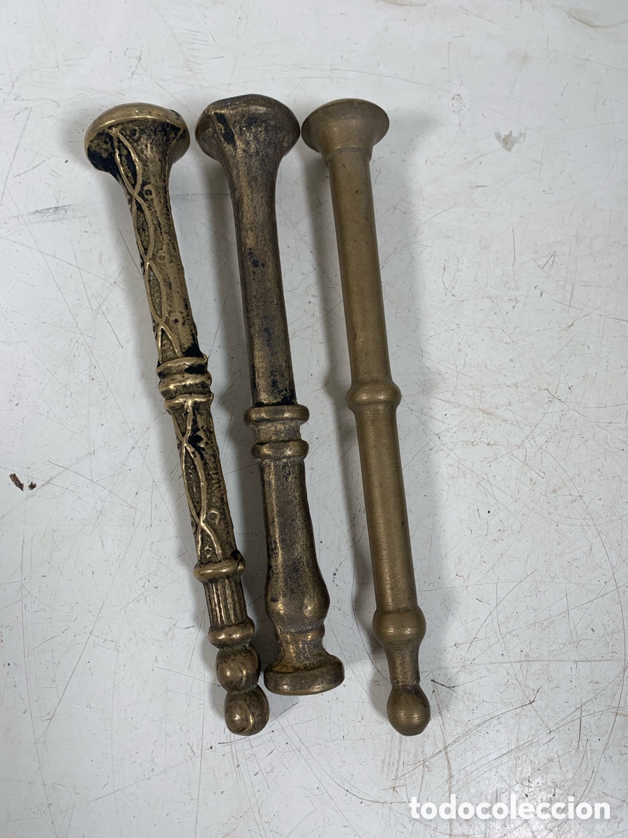 Antig&uuml;edades: 01_Manos mazos de almirez bronce - Foto 1