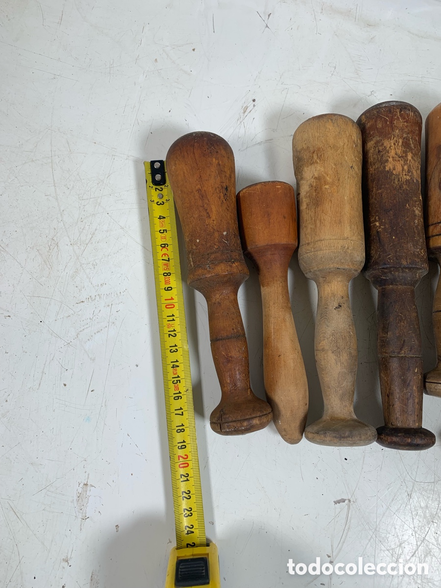Antig&uuml;edades: 01_mazas manos de almirez madera - Foto 3