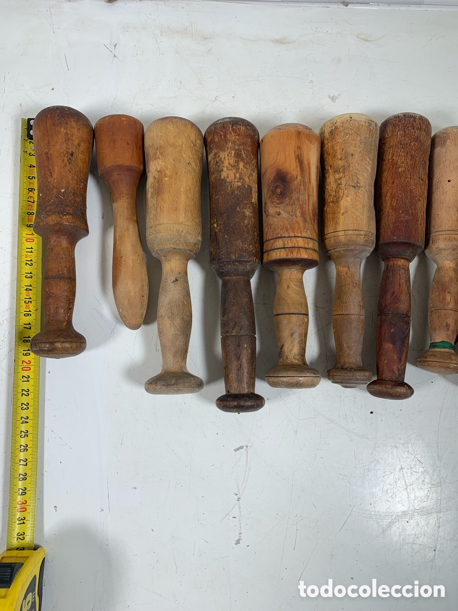 Antig&uuml;edades: 01_mazas manos de almirez madera - Foto 4