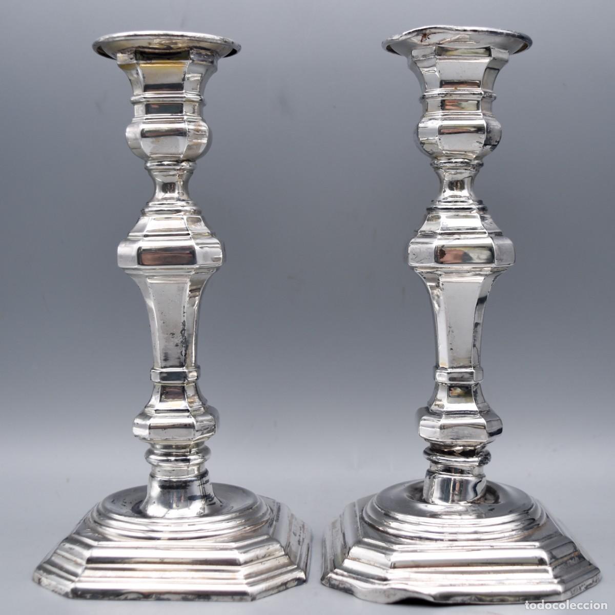 Antig&uuml;edades: Candeleros de plata - Pedro Dur&aacute;n - Foto 5
