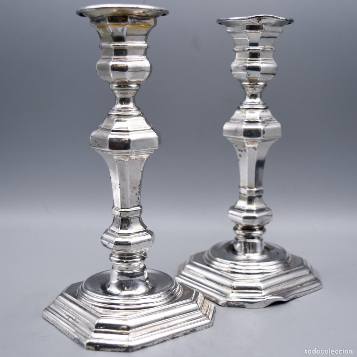 Antig&uuml;edades: Candeleros de plata - Pedro Dur&aacute;n - Foto 3