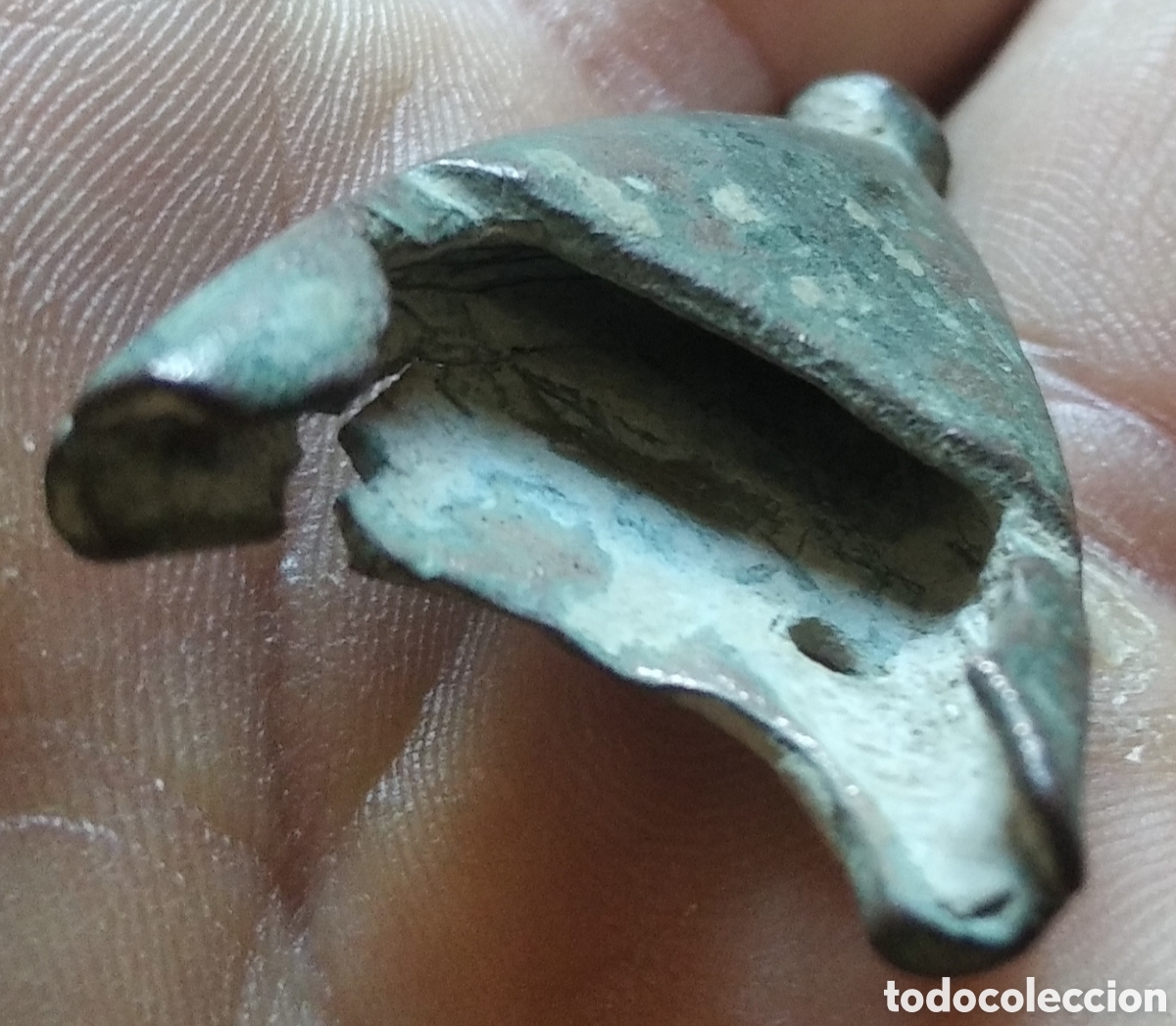 Antig&uuml;edades: Contera de bronce medieval - Foto 3