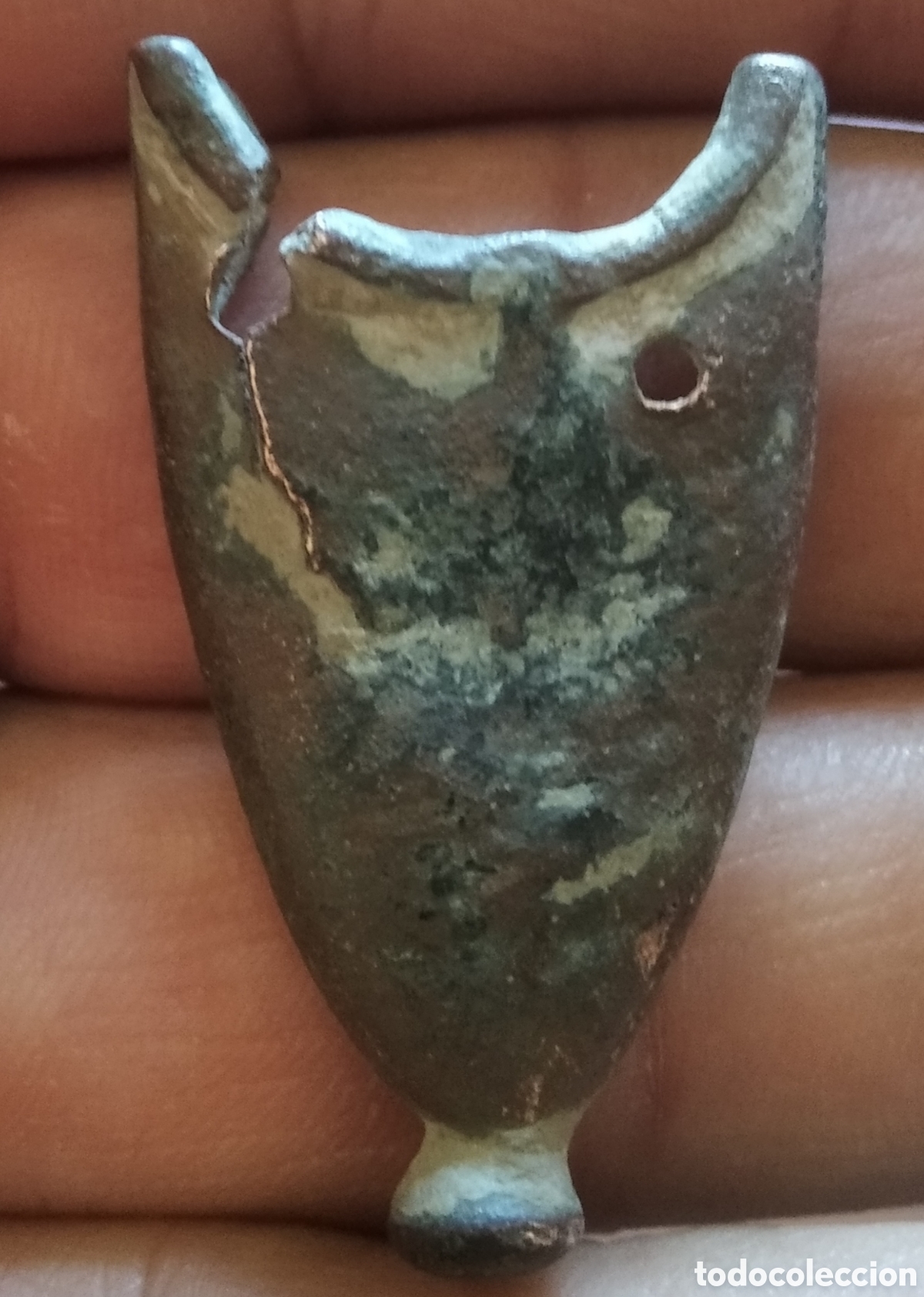 Antig&uuml;edades: Contera de bronce medieval - Foto 1