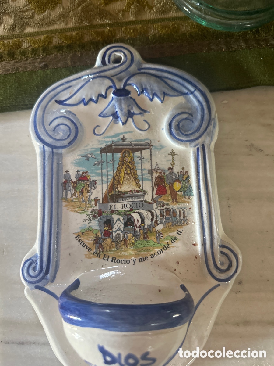 Antig&uuml;edades: Benditera de cer&aacute;mica - Foto 1