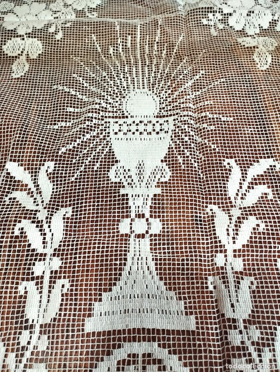 Antig&uuml;edades: ENCAJE DE MALLA RELIGIOSO - Foto 4