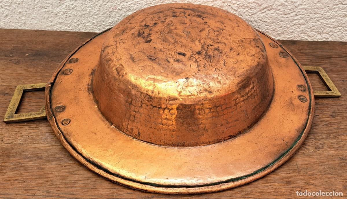 Antig&uuml;edades: BRASERO DE COBRE SIGLO XIX - Foto 5