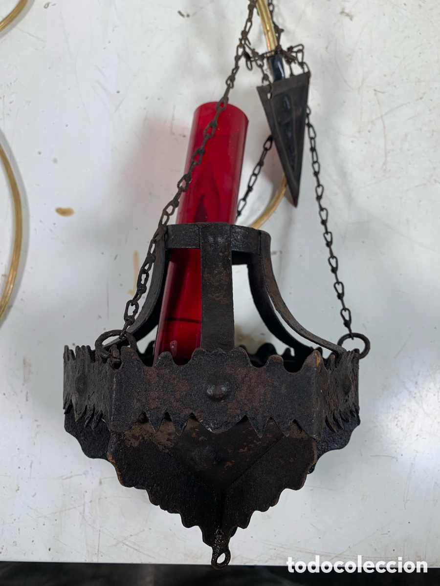 Antig&uuml;edades: 01_ l&aacute;mpara de iglesia - Foto 9
