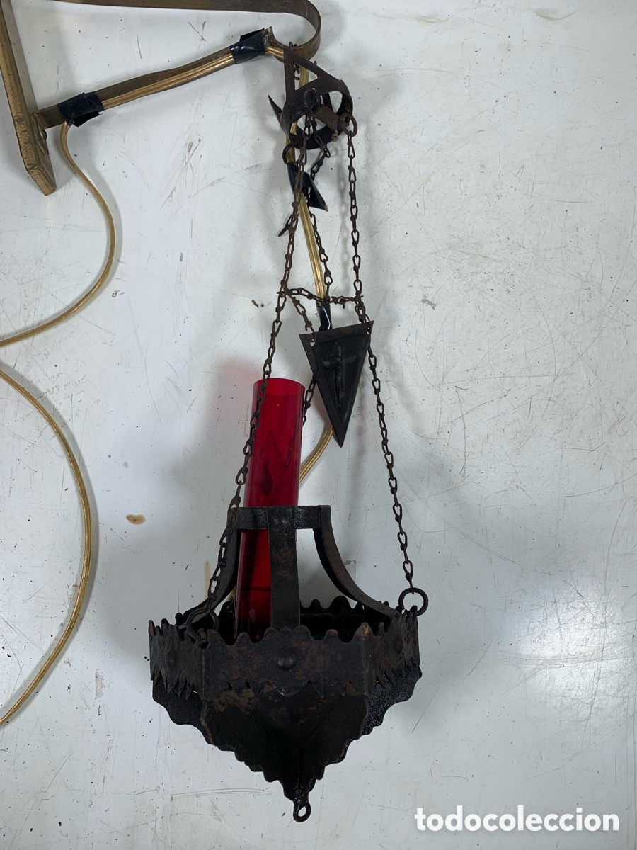 Antig&uuml;edades: 01_ l&aacute;mpara de iglesia - Foto 11