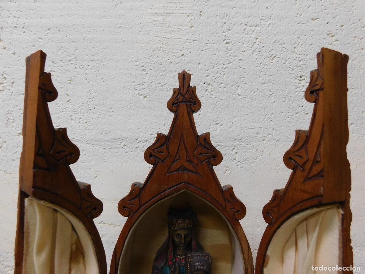 Antig&uuml;edades: VIRGEN DE BRONCE Y ESMALTE - JOAN MAYN&Eacute; - Foto 6