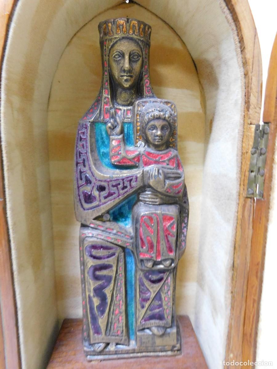Antig&uuml;edades: VIRGEN DE BRONCE Y ESMALTE - JOAN MAYN&Eacute; - Foto 10