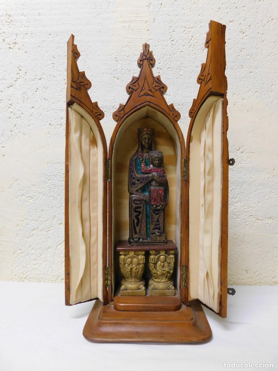 Antig&uuml;edades: VIRGEN DE BRONCE Y ESMALTE - JOAN MAYN&Eacute; - Foto 11