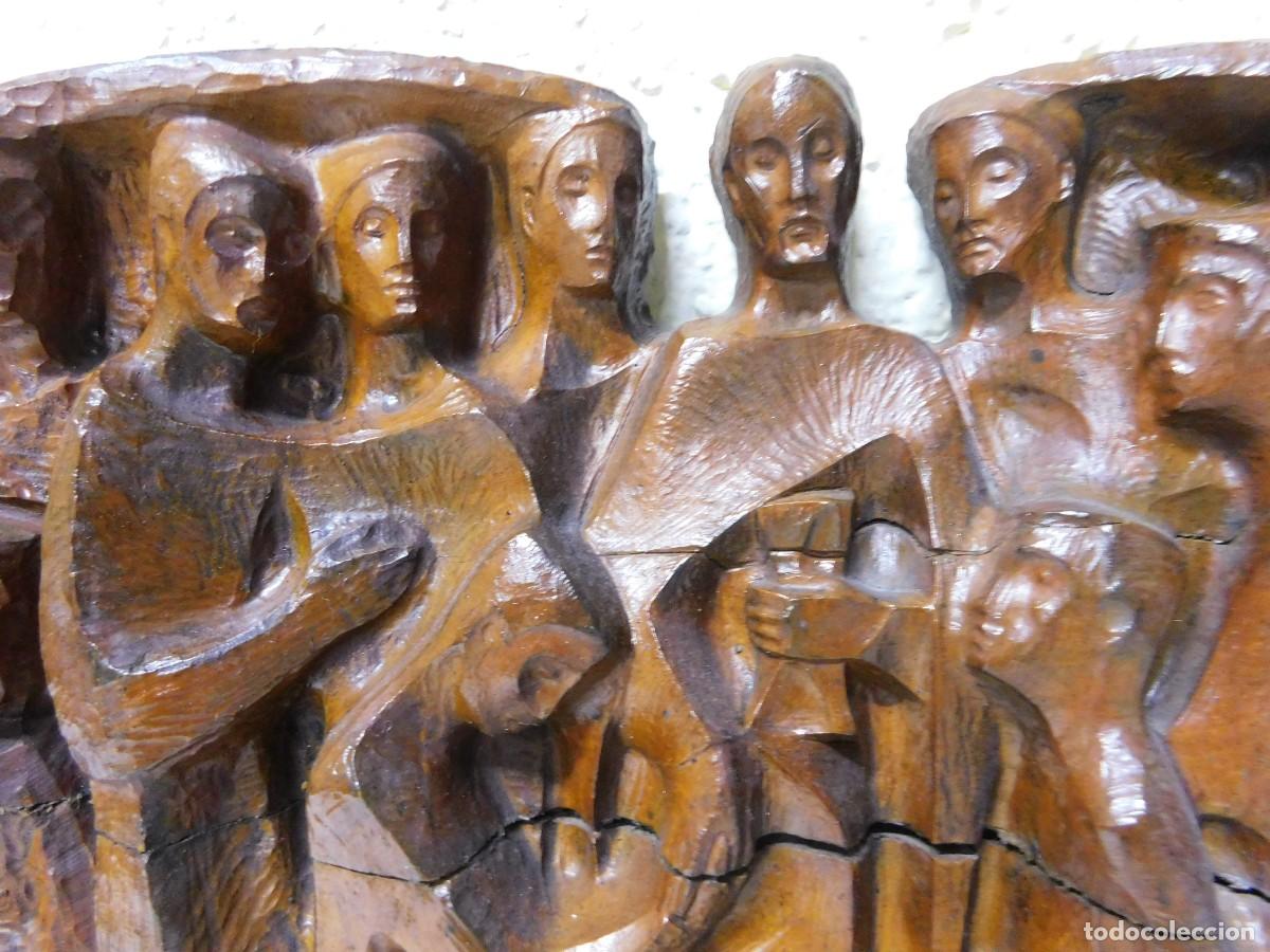 Antig&uuml;edades: RELIEVE EN TALLA DE MADERA - JOAN MAYN&Eacute; - Foto 3