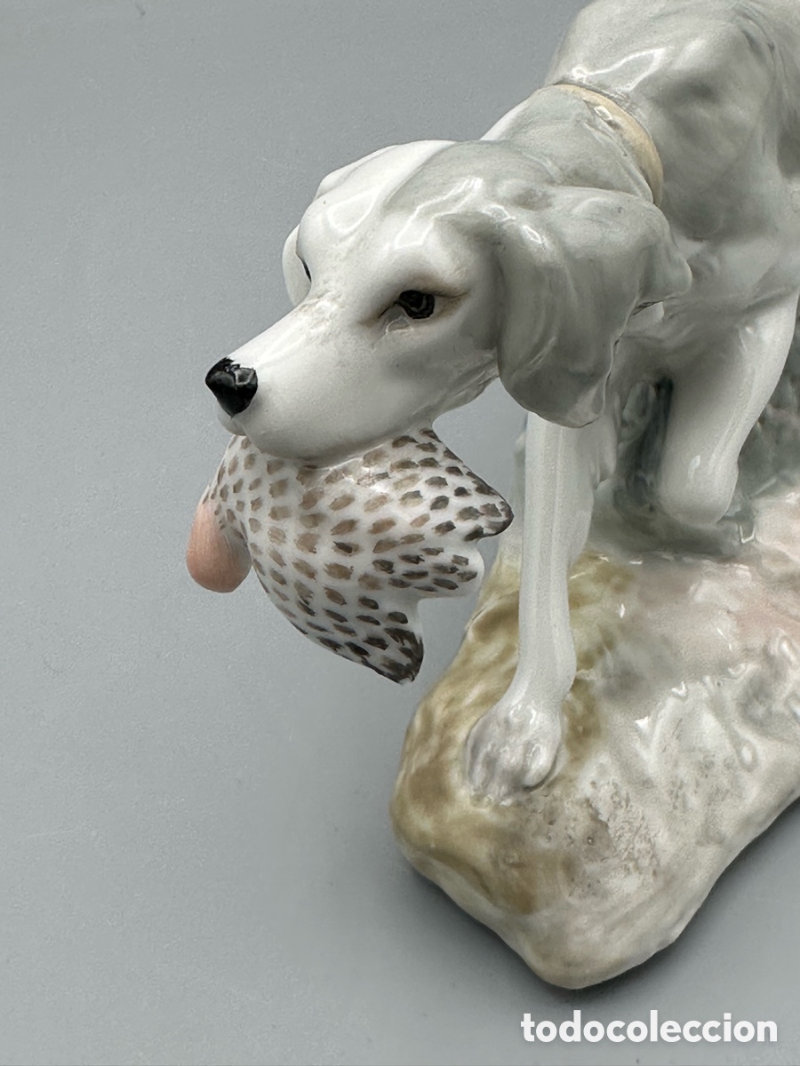 Antig&uuml;edades: REF: 01000308.13A &ldquo;PERRO DE CAZA CON CODORNIZ&rdquo; LLADR&Oacute; - Foto 2