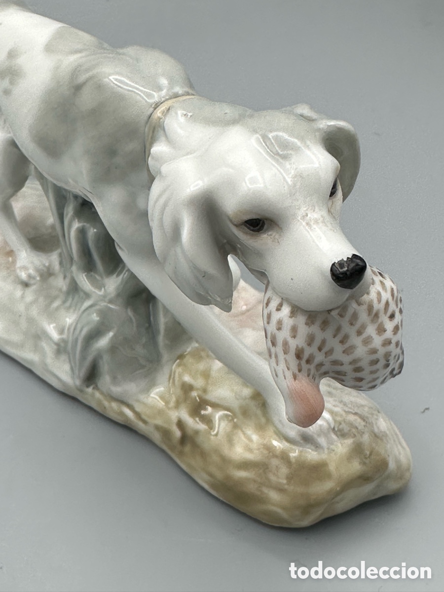 Antig&uuml;edades: REF: 01000308.13A &ldquo;PERRO DE CAZA CON CODORNIZ&rdquo; LLADR&Oacute; - Foto 3