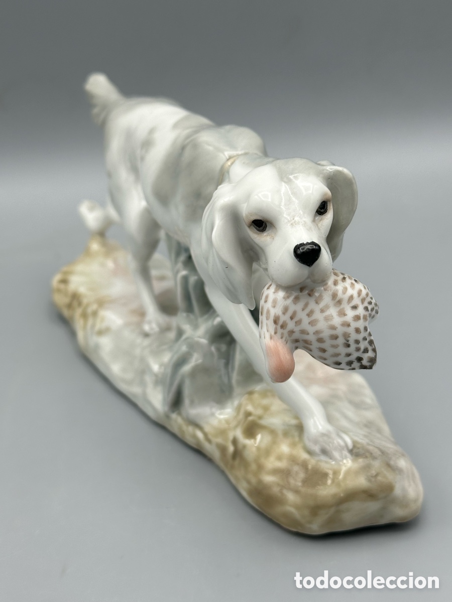 Antig&uuml;edades: REF: 01000308.13A &ldquo;PERRO DE CAZA CON CODORNIZ&rdquo; LLADR&Oacute; - Foto 4