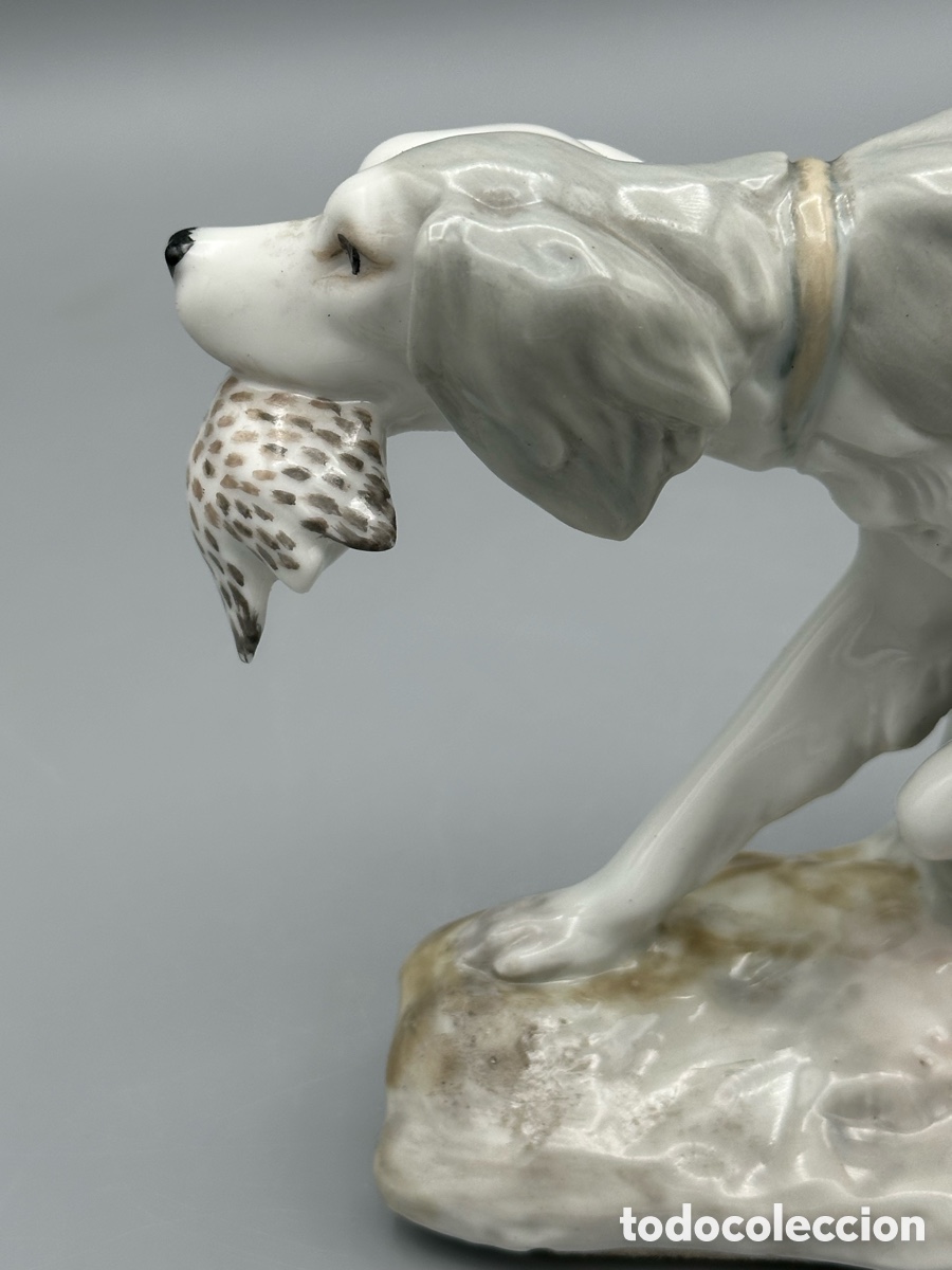 Antig&uuml;edades: REF: 01000308.13A &ldquo;PERRO DE CAZA CON CODORNIZ&rdquo; LLADR&Oacute; - Foto 7