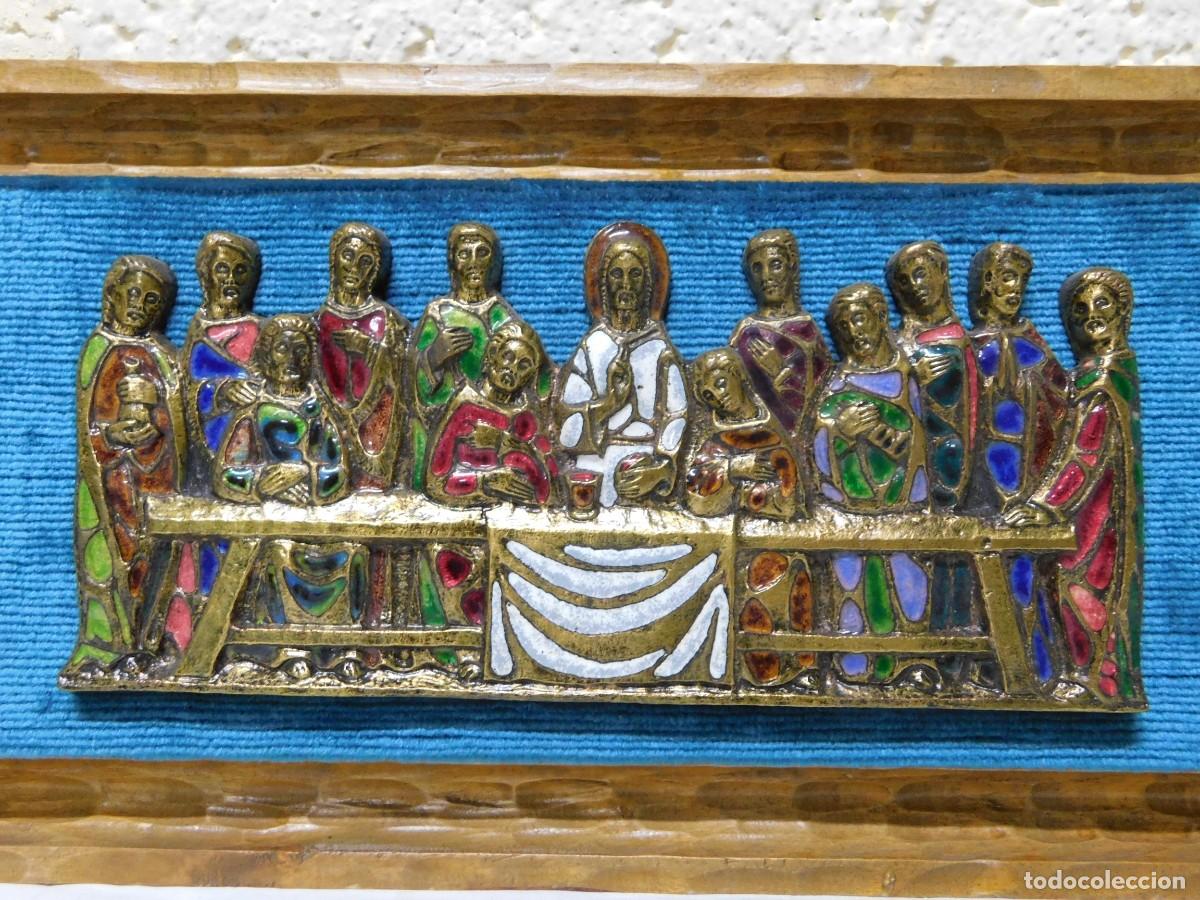 Antig&uuml;edades: SANTA CENA BRONCE Y ESMALTE - JOAN MAYN&Eacute; - Foto 1