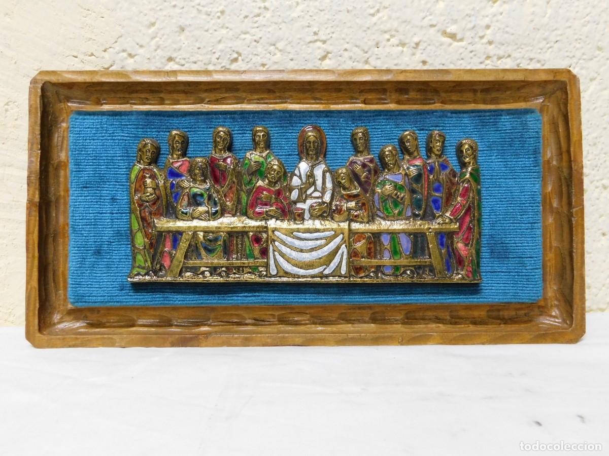 Antig&uuml;edades: SANTA CENA BRONCE Y ESMALTE - JOAN MAYN&Eacute; - Foto 2