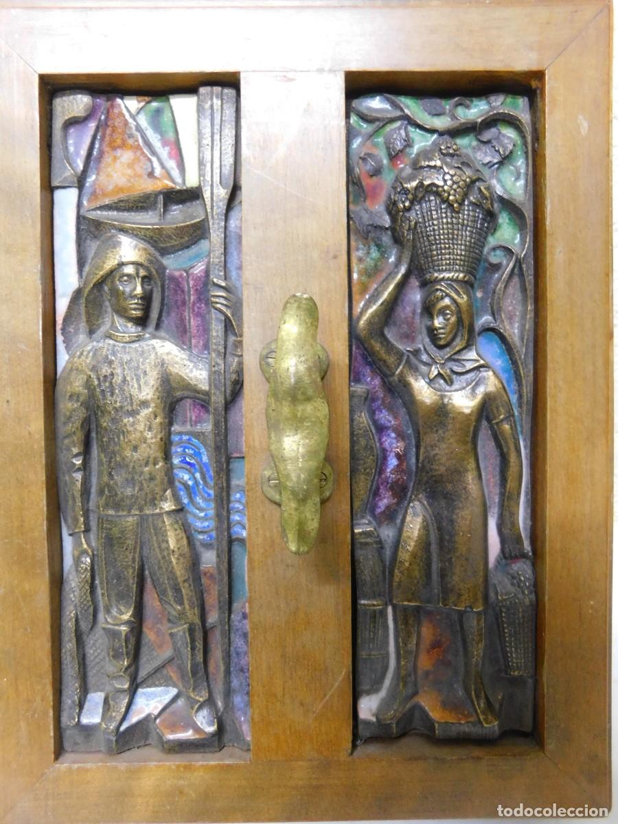 Antig&uuml;edades: CAJA EN MADERA, BRONCE Y ESMALTE - JOAN MAYN&Eacute; - Foto 4