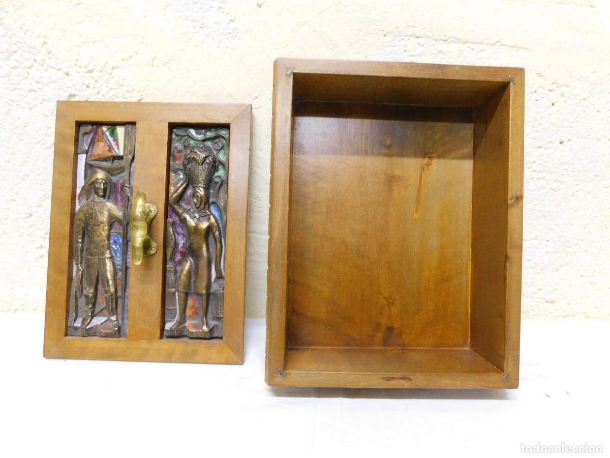 Antig&uuml;edades: CAJA EN MADERA, BRONCE Y ESMALTE - JOAN MAYN&Eacute; - Foto 6
