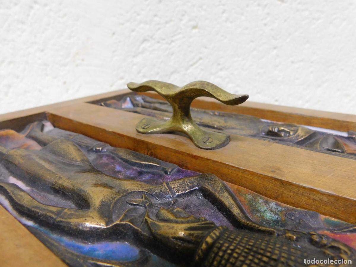 Antig&uuml;edades: CAJA EN MADERA, BRONCE Y ESMALTE - JOAN MAYN&Eacute; - Foto 8