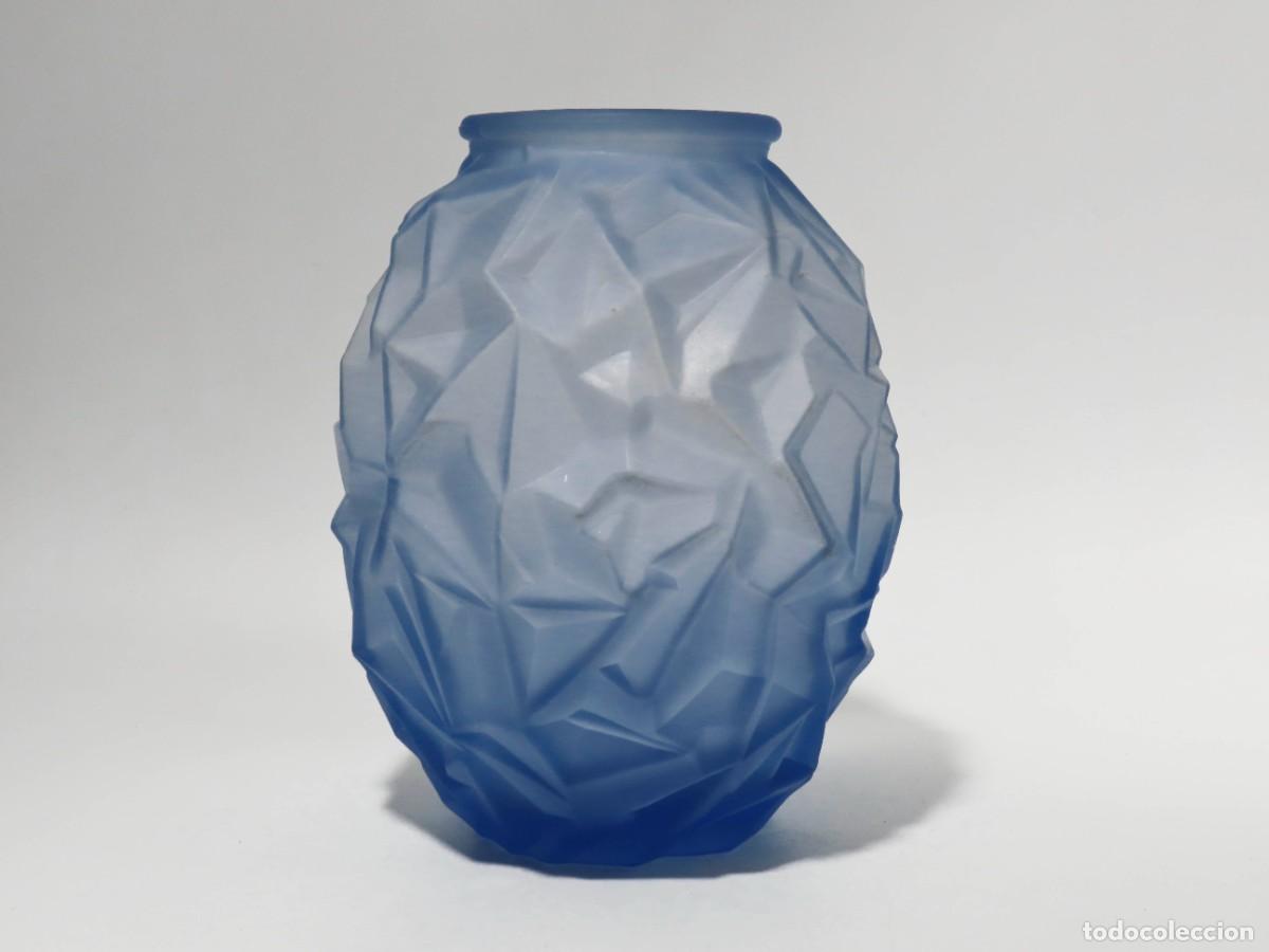 Antig&uuml;edades: JARR&Oacute;N ART DECO CUBISTA AZUL - Foto 1