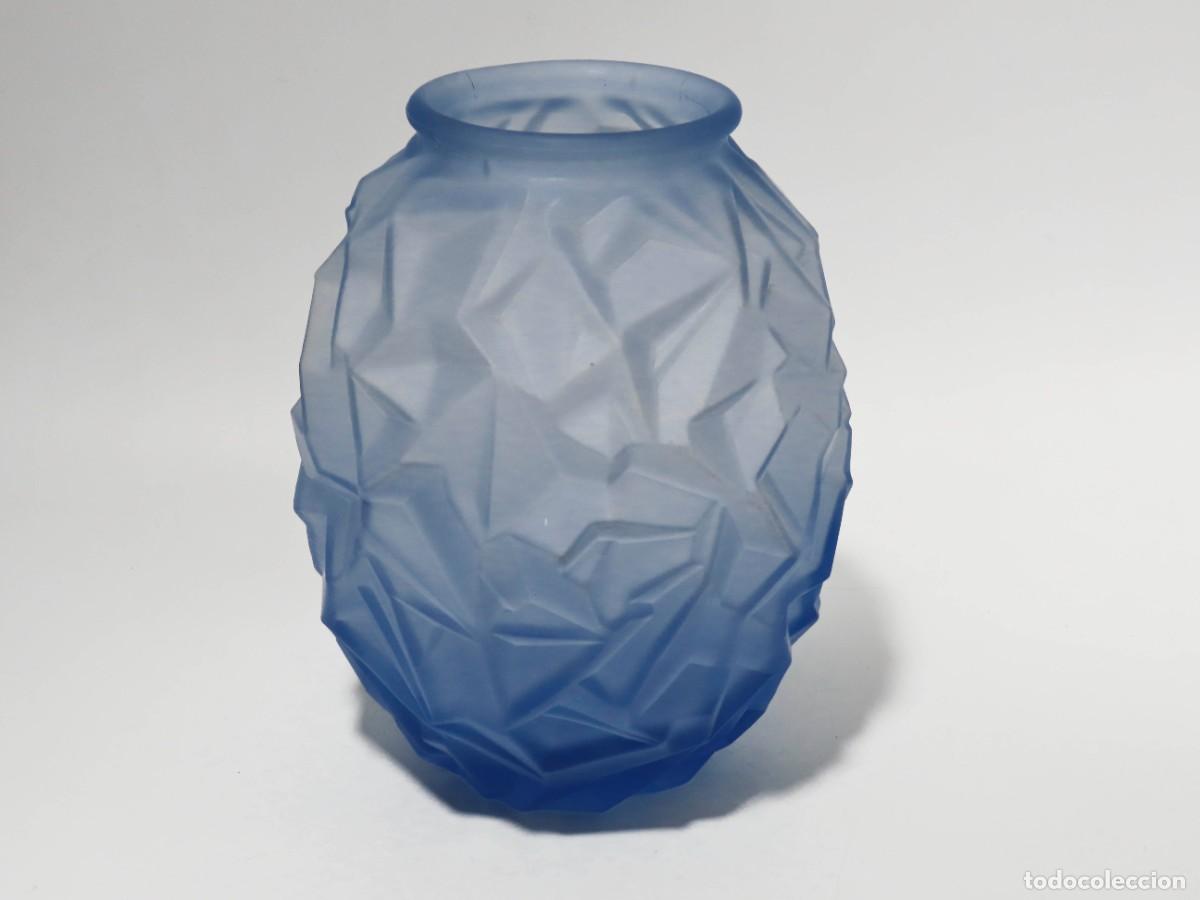Antig&uuml;edades: JARR&Oacute;N ART DECO CUBISTA AZUL - Foto 2