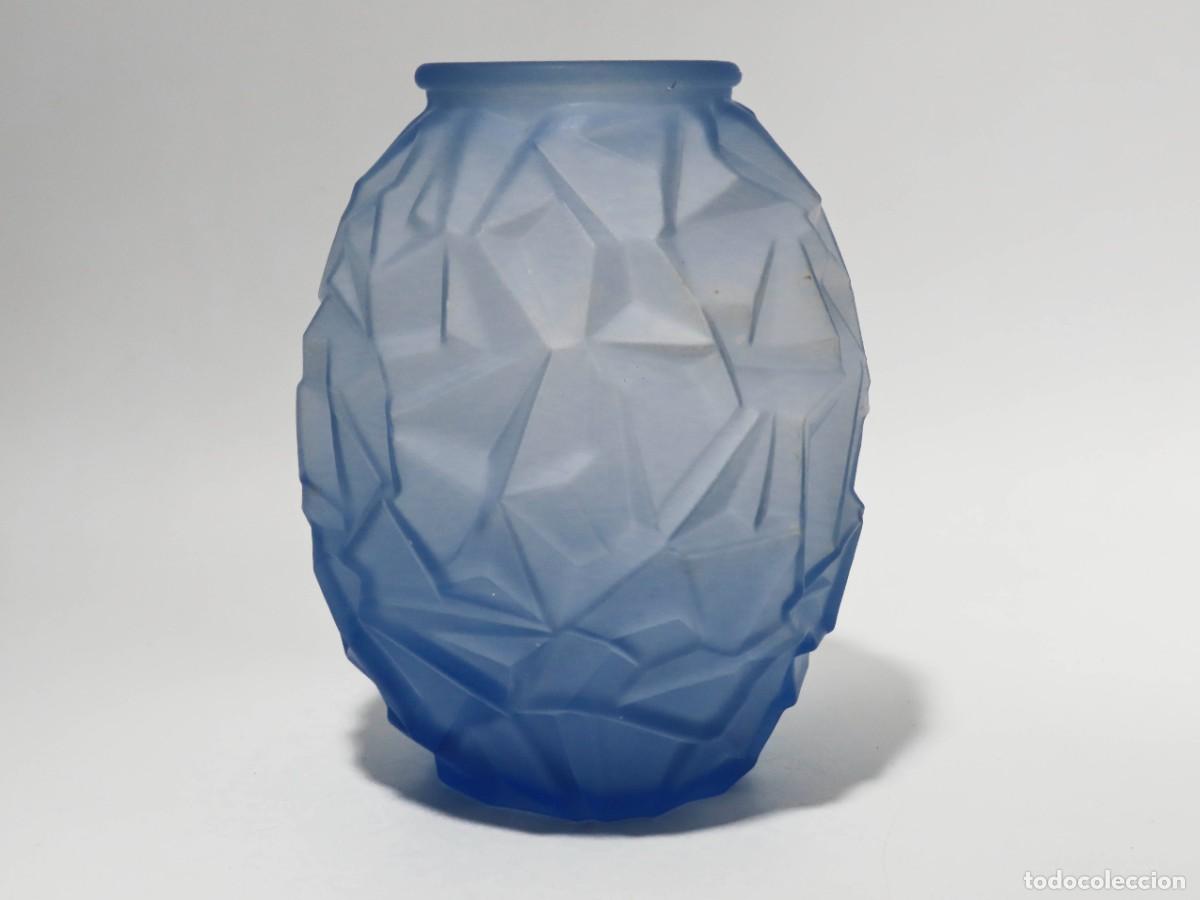 Antig&uuml;edades: JARR&Oacute;N ART DECO CUBISTA AZUL - Foto 3