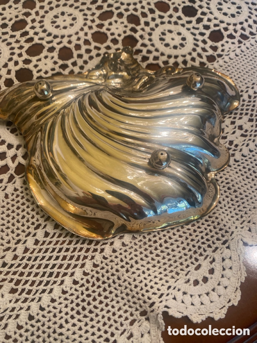 Antig&uuml;edades: Bandeja plata contrastada art deco - Foto 4