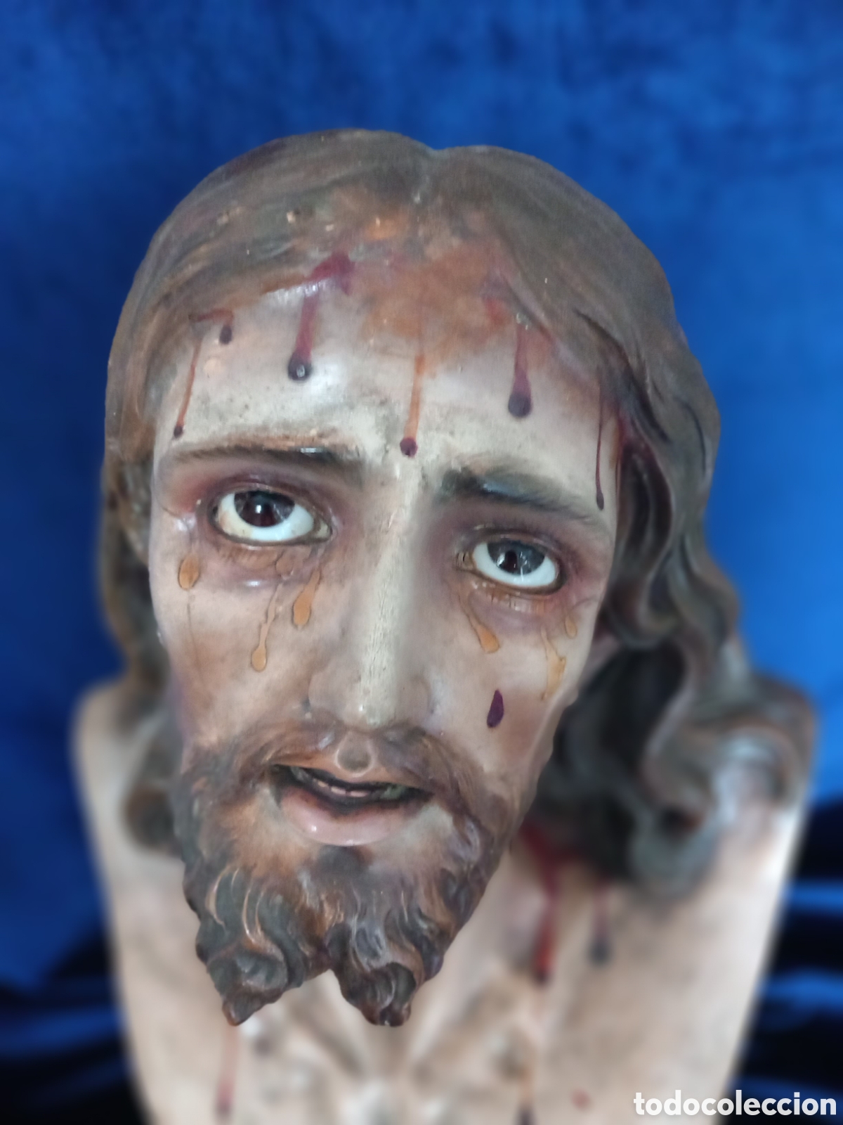 Antig&uuml;edades: Cristo de Limpias 45 cm. - Foto 5