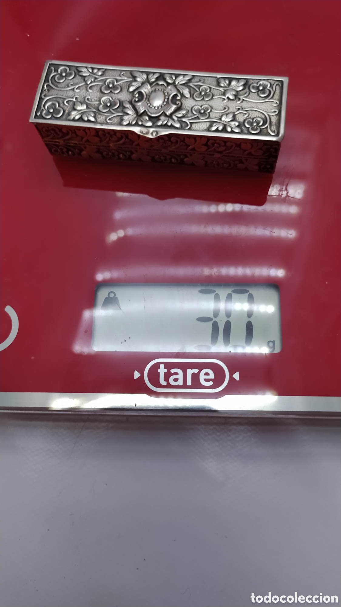 Antig&uuml;edades: Caja repujada plata de ley - Foto 14