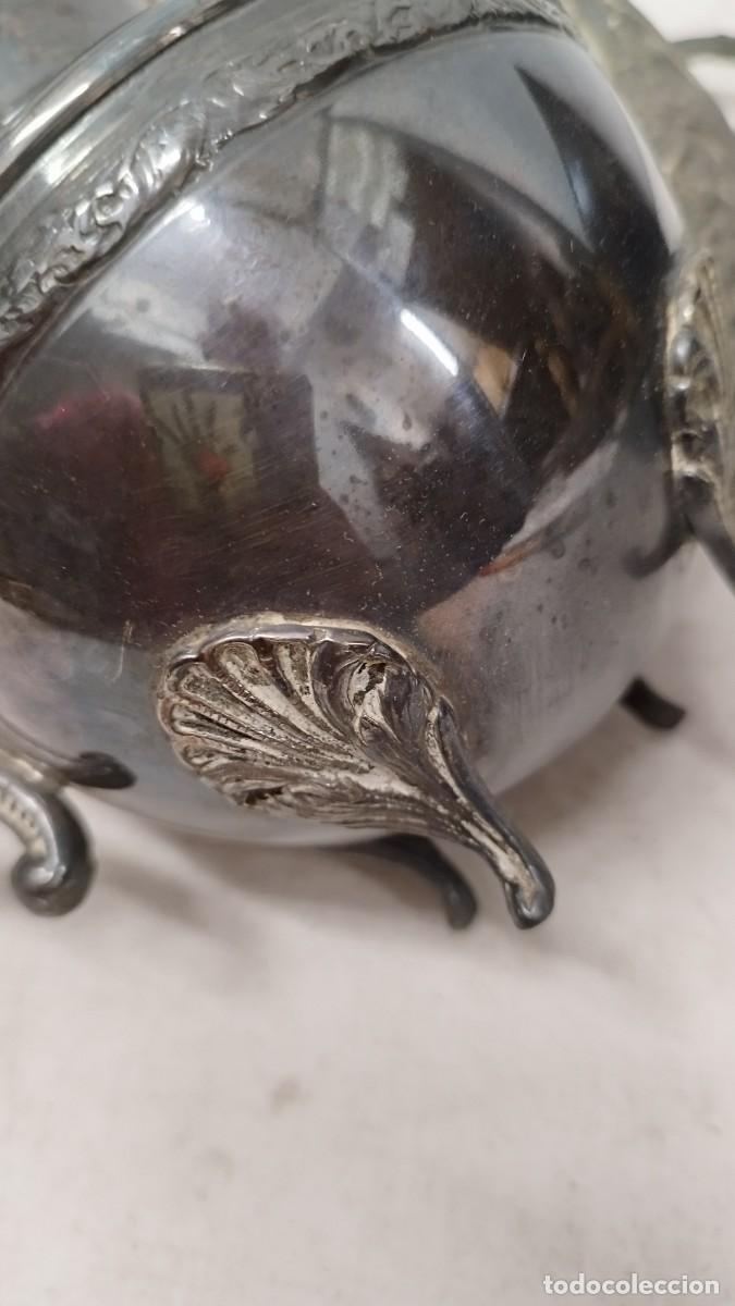 Antig&uuml;edades: Antiguo juego de caf&eacute; de alpaca,marcas en base - Foto 9