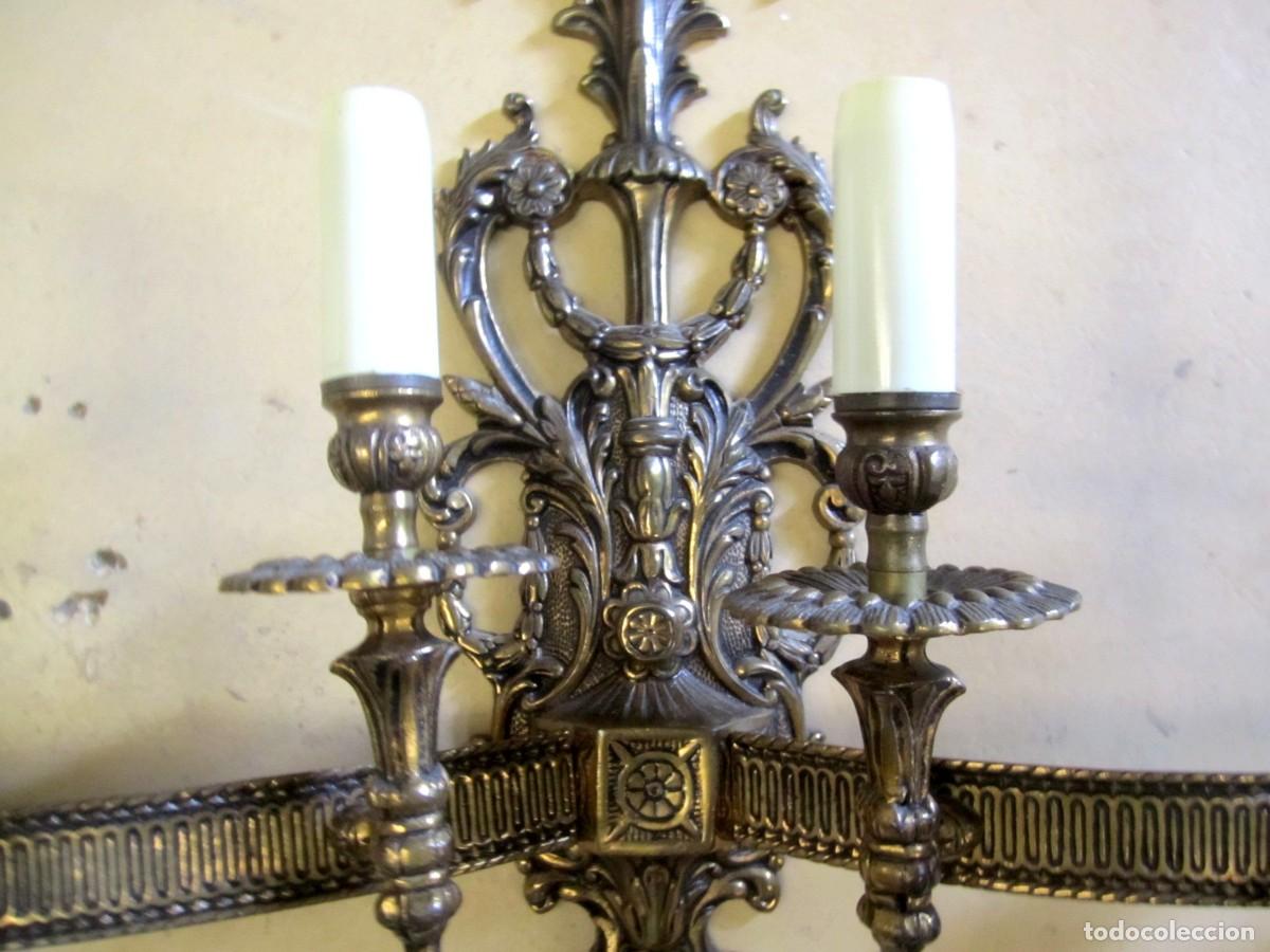 Antig&uuml;edades: Aplique de bronce de 6 luces, estilo LXVI - Foto 4