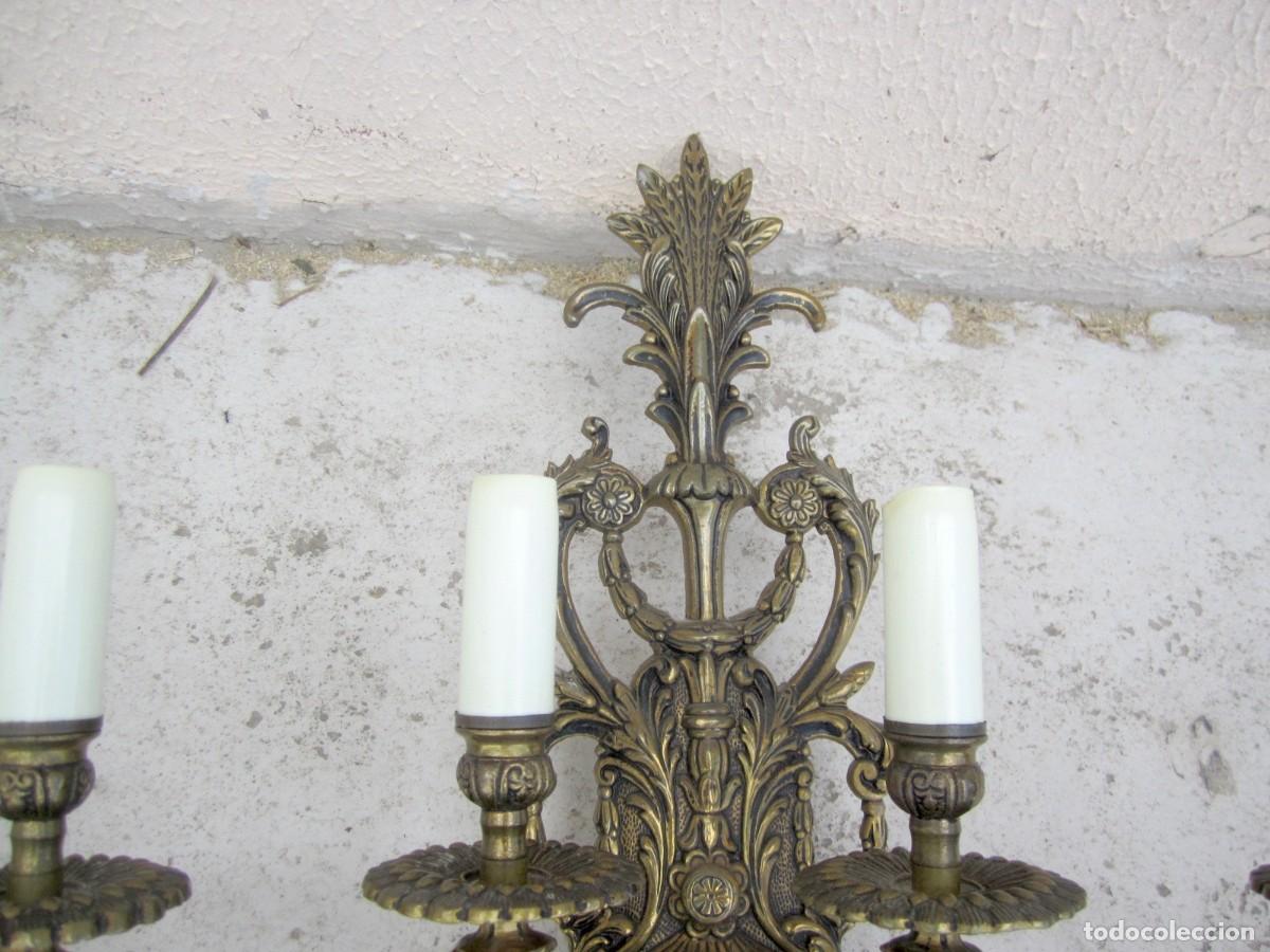 Antig&uuml;edades: Aplique de bronce de 6 luces, estilo LXVI - Foto 10