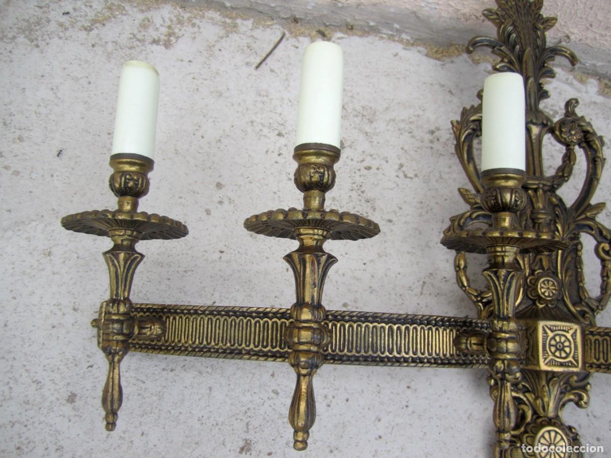 Antig&uuml;edades: Aplique de bronce de 6 luces, estilo LXVI - Foto 11