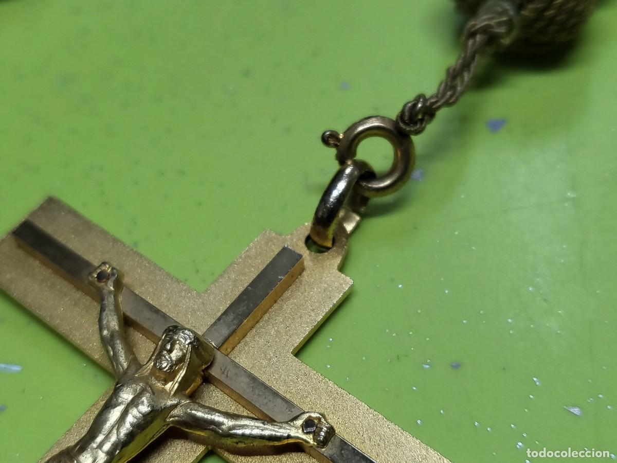 Antig&uuml;edades: CRUZ CON CORDON PARA PRIMERA COMUNI&Oacute;N - Foto 5