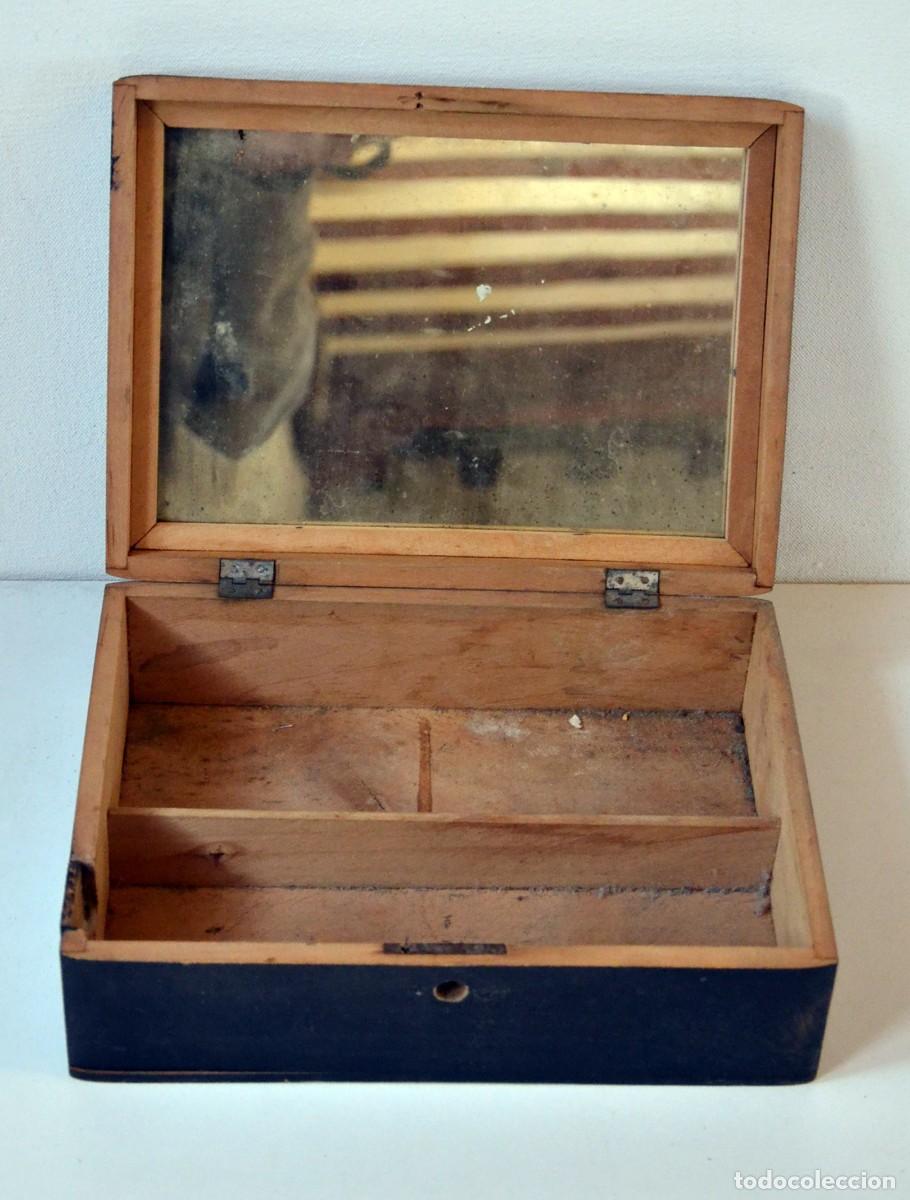 Antig&uuml;edades: CAJA DE MADERA PINTADA - Foto 2