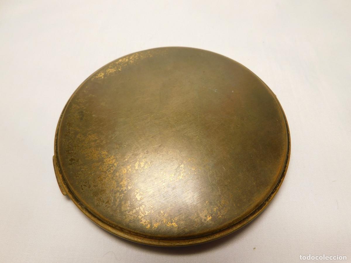Antig&uuml;edades: Polvera Volupte U.S.A. bronce esmaltado - Foto 10