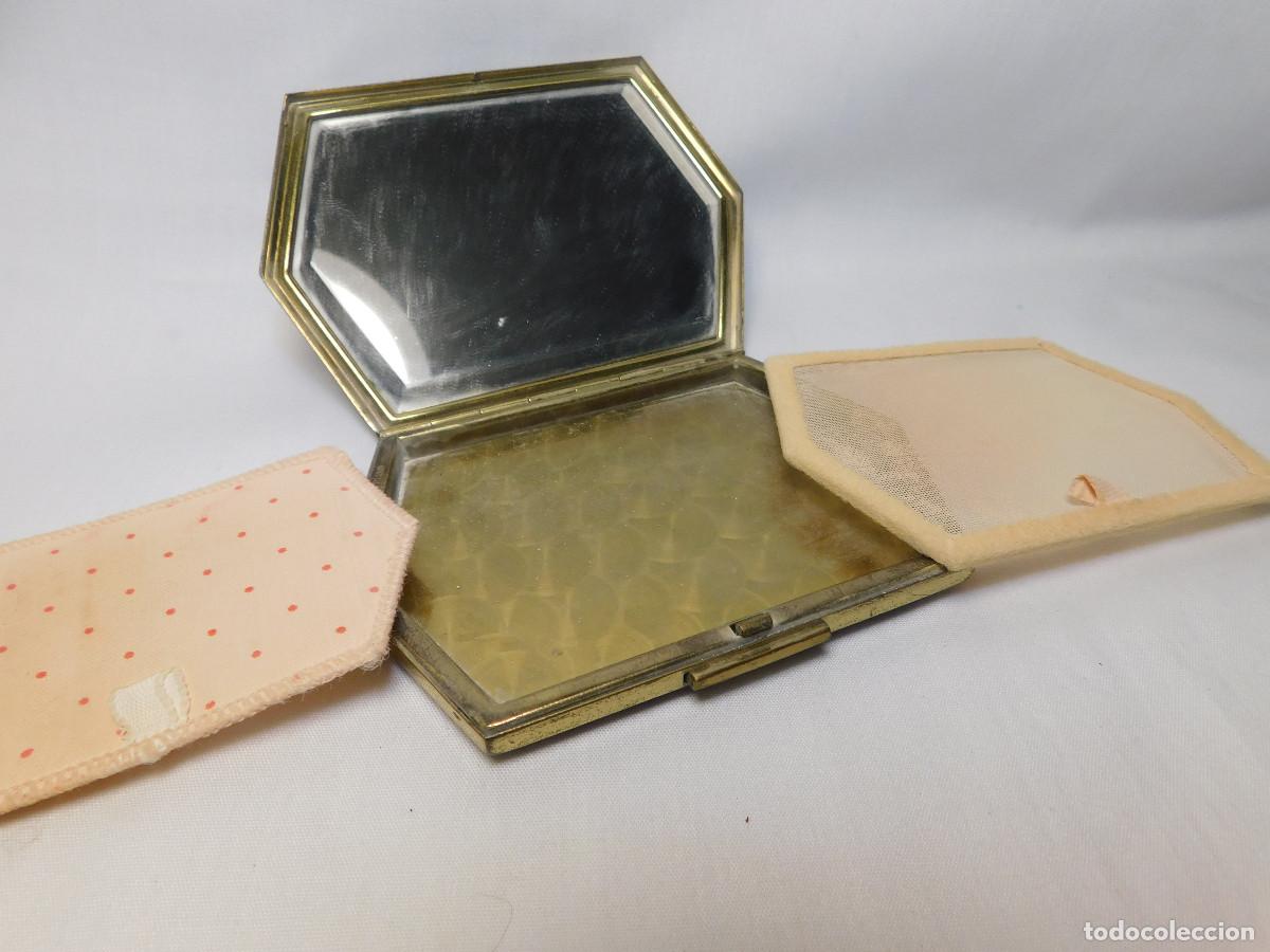 Antig&uuml;edades: Polvera esmaltada decada de &acute;40 - Foto 5