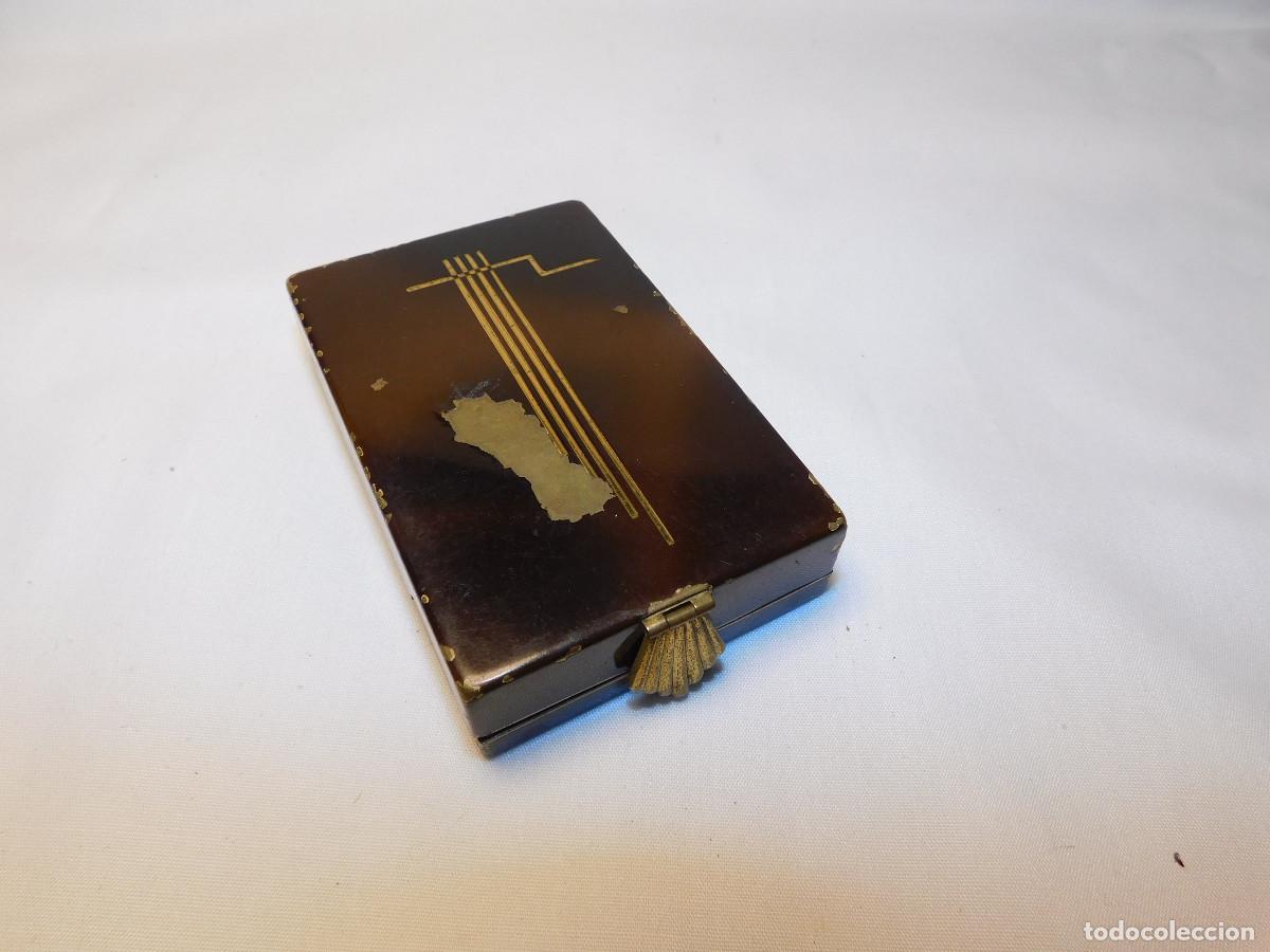 Antig&uuml;edades: Polvera cigarrera esmaltada - Foto 1
