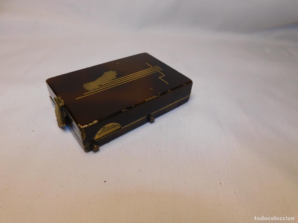 Antig&uuml;edades: Polvera cigarrera esmaltada - Foto 2
