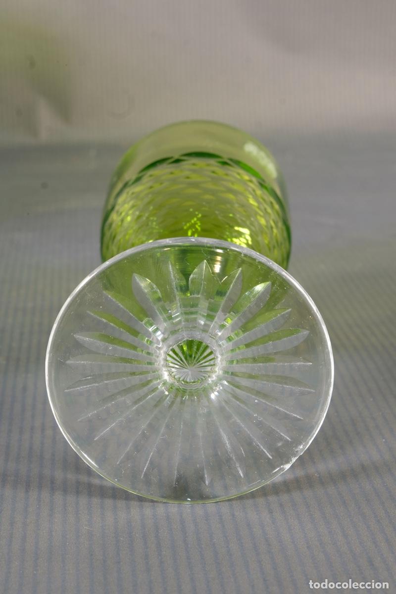 Antig&uuml;edades: 6 copas en cristal - Foto 8